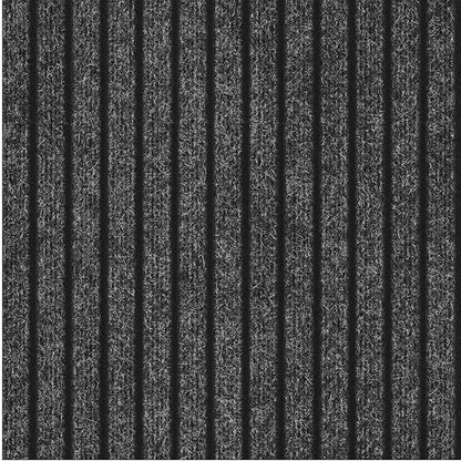 Ottomanson 2'7" x 49' Hallway Runner with Scraper Pile - Extra Durable Non-Slip Rug Mat for Indoor & Outdoor Use - Ideal for Kitchen, Entryway & Garage - High-Traffic Carpet, Black