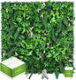 Artificial Grass Wall Panels 20"x20"(6pcs), Hedge Green Wall Decor Backdrop, UV-Anti Fake Greenery Plant Wall Boxwood Panels for Privacy Fence Screen Outdoor Indoor Wedding Garden Backyard