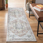 Bloom Rugs Washable Non-Slip 12 ft Runner - Blush/Beige Traditional Medallion Runner for Entryway, Hallway, Bathroom, and Kitchen - Exact Size: 2.5' x 12'
