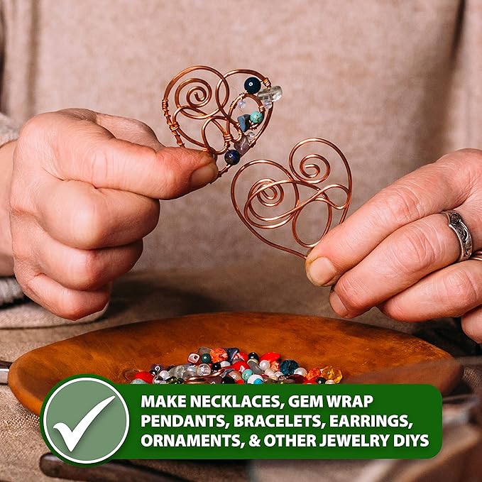 Mandala Crafts 13 Gauge Anodized Aluminum Craft Wire for Jewelry Making - 300 FT Colored Flexible Rose Gold Combo Wire - Bendable for Bonsai Armature Crafting Sculpting