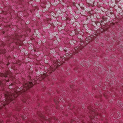 Sugargirl Fuchsia Sequin Backdrop Curtain 2 Panels 2FTx8FT Glitter Fuchsia Background Drapes Sparkle Photography Backdrop for Party Wedding Birthday Wall Decoration