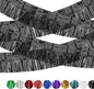 4 Pack Black Float Fringe Curtains, Metallic Foil Fringe Garland Shiny Tassel Foil Parade Float Decorations for Trailer Car Graduation Homecoming Outdoor Indoor Party
