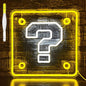 Question Block Neon Sign,Question Square Led Mario Neon Light USB Powered Led Night Lights for Game Room Wall Decor,Man Cave,Teen Boy Room Decor,Gamer Gifts for Boys, Kids