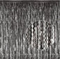 Black Foil Fringe Curtains Party Decorations - 4 Pack 3.3 ft x 6.6 ft Foil Party Curtain Streamer Backdrop for Halloween | Graduation | Fiesta Birthday Decor