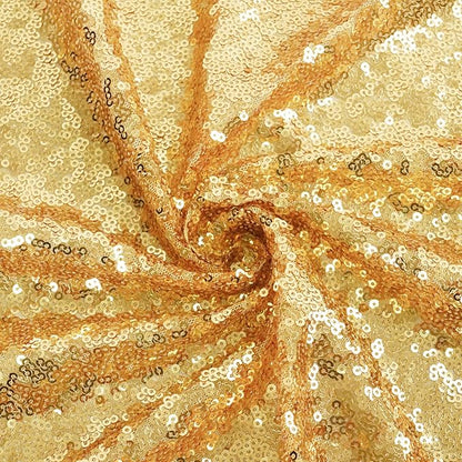 Eternal Beauty Gold Sequin Backdrop, 6x8 Ft Glitter Background Curtains for Shimmer Photography Party Wedding Birthday Back Drop Decor