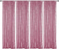Sugargirl Pink Sequin Backdrop Curtain 4 Panels 2FTx8FT Glitter Pink Background Drapes Sparkle Photography Backdrop for Party Wedding Birthday Wall Decoration