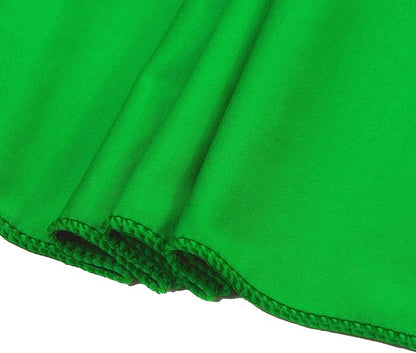 MDS Pack of 10 Spandex Chair Sashes Bows Elastic Stretch Dining Chair Bands Ties Without Slider Buckle Universal fits for Wedding Baby Shower Birthday Party Banquet Event Decoration - Light Green