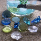 Blue Sea Shells Starfish Conch Acrylic Gems Under The Sea Party Decorations Gemstones for Mermaid Party Favors Decorations,Beach Theme,Vase Filler, Table Scatters, Fish Tank Decorations,14 OZ