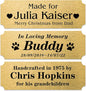 Caramel Sweet Life Personalized Name Plates, Solid Brass Engraved Plaque, Trophy Plates Engraved, Custom Name Plate with Adhesive Backing or Screws, 6" W x 2" H