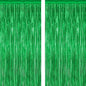 2 Pack Tinsel Backdrop, 3.28 FT x 7.05 FT Green Party Decorations, Metallic Football Backdrop Curtains Tinsel Curtains Streamer Backdrop, Party Supplies Wall Decor for Football Party Birthday