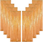 ShinyBeauty Gold Sequin Backdrop 2FTx8FT 8 Pieces Photography Backdrops Baby Shower Backgrounds Sequins Fabric Golden Shimmer Curtains for Party,Outdoor,Wedding Decor Sparkle Curtain Panels