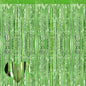 4 Pack Fringe Curtain Backdrop, 3.2Ft x 6.6Ft Light Green Metallic Tinsel Foil Fringe Streamers Background for Photo Booth Birthday Wedding Baby Shower Carnival Easter Mother’s Day Party Decorations