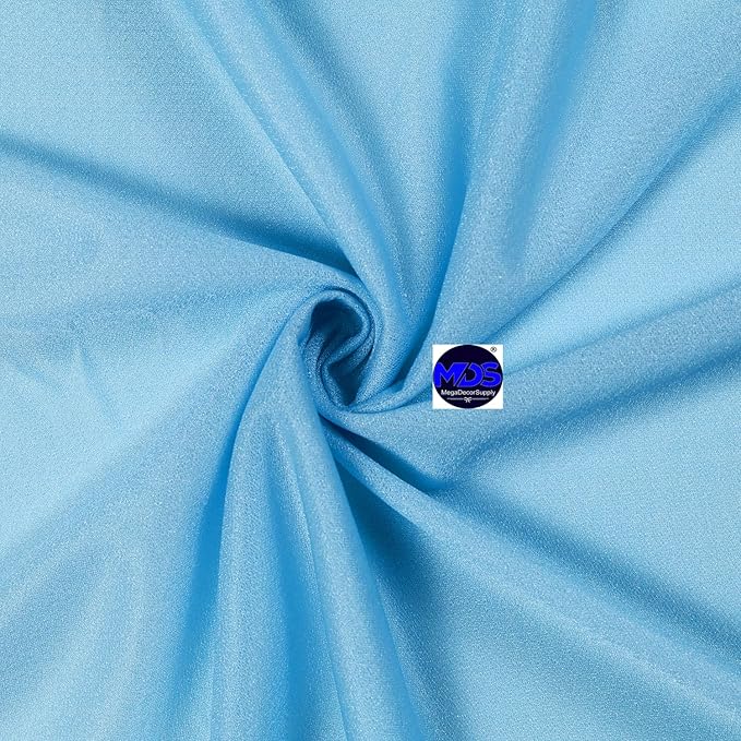 MDS 25 Pack 10ft Chiffon Table Runner 29 x 120 Inches Sheer Wedding Runner Romantic Rustic Table Runner for Wedding Decorations, Birthday Parties, Bridal Shower Party Arch Decor -Turquoise