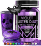 MONÉGASQUE Purple Edible Glitter for Drinks 15g – Violet Edible Glitter for Cakes & Cocktails – Purple Luster Dust for Cocktails – Violet Food Coloring for Cupcakes & Halloween Cake Decorations Spray