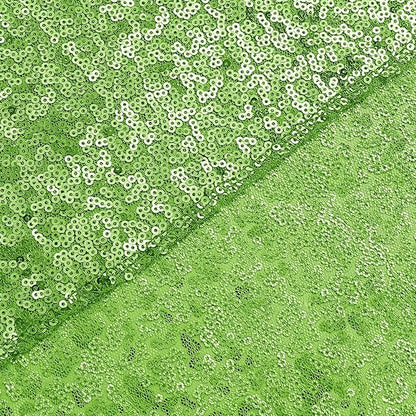 Sugargirl Apple Green Sequin Backdrop Curtain 2 Panels 2FTx8FT Glitter Apple Green Background Drapes Sparkle Photography Backdrop for Party Wedding Birthday Wall Decoration