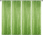 Sugargirl Apple Green Sequin Backdrop Curtain 4 Panels 2FTx8FT Glitter Apple Green Background Drapes Sparkle Photography Backdrop for Party Wedding Birthday Wall Decoration