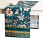Maison d' Hermine Table Runner 100% Cotton Single Layer Table Runners 72 inches Long for Thanksgiving Christmas Decorations Home Kitchen Dining Party Wedding (Luxury Loft - Dark Teal, 14.5" x 72")