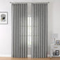 Vision Home Grey Pinch Pleated Semi Sheer Curtains Textured Light Filtering Window Curtains 102 inch for Living Room Bedroom Rayon Blend Charcoal Grey Pinch Pleat Drapes with Hooks 2 Panels 40"Wx102"L