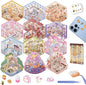 20 Sets 3D House Stickers with Metal Tweezers | DIY Miniature House Scenes Kit for Adults, Cute 3D Cartoon Scene Stickers | Therapy Craft, Relief Stress Pass The Time