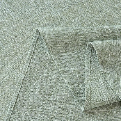 maxmill Flaxy Faux Linen Tablecloth with 2-Tone Slubby Texture Wrinkle Resistant Anti-Shrink Soft Table Cloth for Kitchen Dining Restaurant Tabletop for Event Holiday Dinner Round 70 Inch Sage