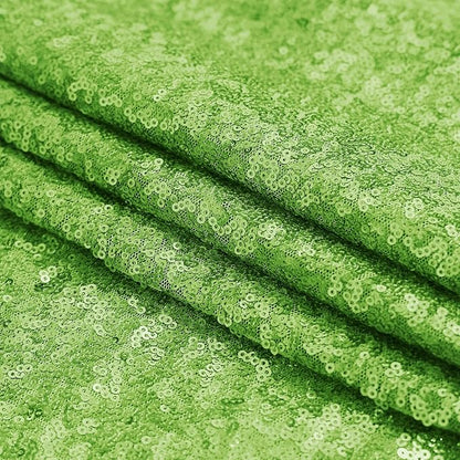 Sugargirl Apple Green Sequin Backdrop Curtain 2 Panels 2FTx8FT Glitter Apple Green Background Drapes Sparkle Photography Backdrop for Party Wedding Birthday Wall Decoration