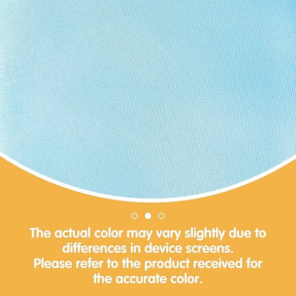 BRILLMAX 6 Pack Light Blue Round Tablecloths 120 Inch - Circle Bulk Linen Polyester Fabric Washable Table Cloth Cover for Wedding Reception Banquet Birthday Party Buffet Restaurant