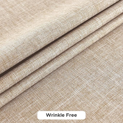 Fitable Faux Linen Tablecloths for Rectangle Tables: Water & Stain Resistant Farmhouse Table Cloth, Washable Burlap Textured Table Covers for Kitchen Dining Party(2 Pack, 60x84 Inch, Beige)
