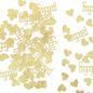 Gold Engagement Confetti With Hearts - Engagement Party Decorations, Bride To Be, Bridal Shower Decor