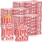 1200 Pcs Paper Popcorn Bags Bulk 2 oz Large Flat Bottom Boxes Red and White Disposable Container Sleeve Movie Night Popcorn Bucket for Retro Movie Themed Party Carnival Supplies (Red and White)