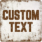 Custom Sign, Custom Street Sign, 11 Font Colors, 13 Font Styles, 4 Hole Options, 22 Sizes, 24x24 Inches, Rust Free DiBound, Fade Resistant, Made in USA by My Sign Center (Rustic)