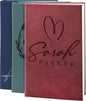 GIFTBYGIFTY Personalized Leather Journal Notebooks for Women | 12 Design, 9 Color - Burgundy | Custom Notebook for Women - Diary for Girls