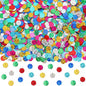 MARFOREVER Multicolor Sparkle Foil Confetti, Glitter Round Confetti Birthday Scatter Table Metallic Sequin Sprinkles Circle Dots for Baby Shower Wedding Christmas Valentine Party Decorations