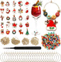 DIY Wine Glass Charms Kit, 25pcs Personalized Reusable Drink Marker Tags, Glass Identifiers for Wine Tasting Party, Unique Hostess Gifts & Party Decorations