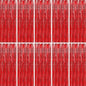 BTSD-home 10 Pack Red Foil Fringe Curtain, Metallic Photo Booth Backdrop Tinsel Door Curtains for Wedding Birthday Bridal Shower Valentine Bachelorette Christmas Party Decorations(8ft x 3ft)