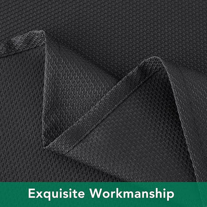 Biscaynebay Textured Fabric Tablecloths 52x70 Rectangular, Black Water Resistant Spill Proof Tablecloths for Dining, Kitchen, Wedding and Parties, Machine Washable