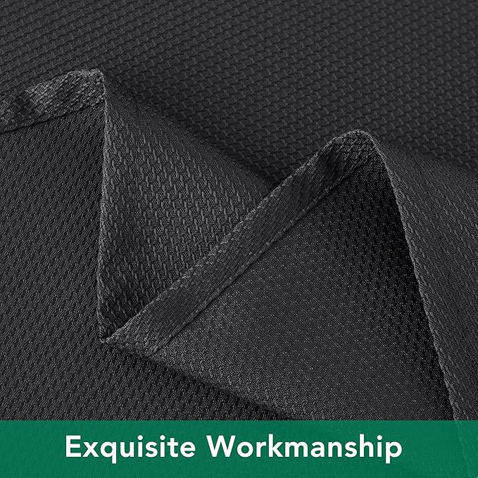 Biscaynebay Textured Fabric Tablecloths 60x108 Inches Rectangular, Black Water Resistant Spill Proof Tablecloths for Dining, Kitchen, Wedding and Parties, Machine Washable