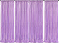 Lavender Sequin Backdrop Drapes 4 Panels 2FTx8FT Glitter Backdrop Curtains for Wedding Party Stage Decorations