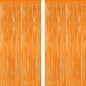 2 Pack Backdrop Curtains, 3.28 FT x 7.05 FT Orange Color Tinsel Backdrop, Metallic Party Streamer Fringe Curtains, Foil Curtains Halloween Decor Birthday Party Supplies