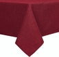 Hiasan Faux Linen Rectangle Tablecloth - Wrinkle and Stain Resistant Washable Table Cloth for Kitchen Dining Room Holiday Table Cover for Dinner, Red, 54 x 108 Inch