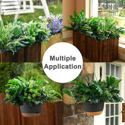 PARTY JOY 14 Bunches Fake Plants Outdoor, Fake Bushes UV Resistant Artificial Flowers Greenery Shrubs Faux Greenery for Outdoor Garden Patio Front Porch Yard Decor