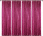 Sugargirl Fuchsia Sequin Backdrop Curtain 4 Panels 2FTx8FT Glitter Fuchsia Background Drapes Sparkle Photography Backdrop for Party Wedding Birthday Wall Decoration