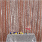 Poise3EHome 7FT x 7FT Rose Gold Sequin Photography Backdrop Curtain for Party Decoration, Rose Gold