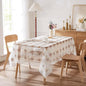 Warm Home Designs 60 x 84 Rectange Tablecloth. Use White Macrame Tablecloth as Embroidered Tablecloth, Dining Table Cover or Holiday Tablecloth. Vintage Tablecloth for Vintage Kitchen. VTC White 84
