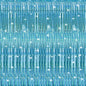 Crosize 2 Pack 3.3 x 9.9 ft Laser Blue Foil Fringe Curtains Party Decorations, Tinsel Curtain Backdrop for Parties, Door Streamers, Glitter Streamer Backdrop for Birthday Decoration