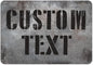 Custom Sign, Custom Street Sign, 11 Font Colors, 13 Font Styles, 4 Hole Options, 22 Sizes, 7x10 Inches, Rust Free DiBound, Fade Resistant, Made in USA by My Sign Center (Grunge Metal)