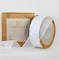 1 Inch Wide Sheer Chiffon Ribbon - Pearl Silk Woven Ribbon Suitable for Gift Wrapping, Wedding Decor, Home Decor, Girl Hair Accessories Handmade DIY (25 Yards/roll) (White)