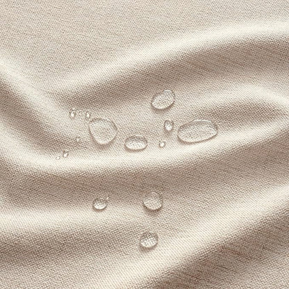 MIULEE Ivory-Black Linen Tablecloth 60x84 Inch Rectangle Table Cloth Waterproof,Stain Resistant & Wrinkle Resistant for Dining Party Wedding