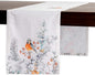 Maison d' Hermine Table Runner 100% Cotton Single Layer Table Runners 48 inches Long for Thanksgiving Christmas Decorations Home Kitchen Dining Party Wedding (Whitish Shabby Chique, 14.5" x 48")
