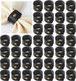 APTWOW 40PCS Leather Napkin Rings, Fall Thanksgiving Napkin Holder, Black Halloween Vintage Farmhouse Napkin Rings Bulk for Wedding Party Birthday Banquet Table Decoration and Daily Use