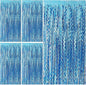 Tinsel Foil Fringe Curtains Wavy Backdrop for Parties Sparkle Metallic Wavy Foil Fringe Backdrop Curtain for Party Decorations Photo Booth Props for Birthday Graduation Wedding